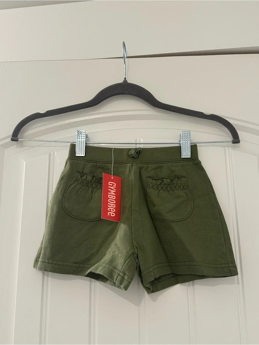 NWT Vintage Gymboree Green Ruffle Pocket Knit Shorts Size 3T 2007 Savanna Sunset